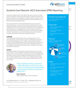 GPRO Reporting System in Healthcare - Lightbeam Health Solutions