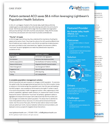 Patient-centered Aco Saves $8.6m Leveraging Lightbeam’s Platform